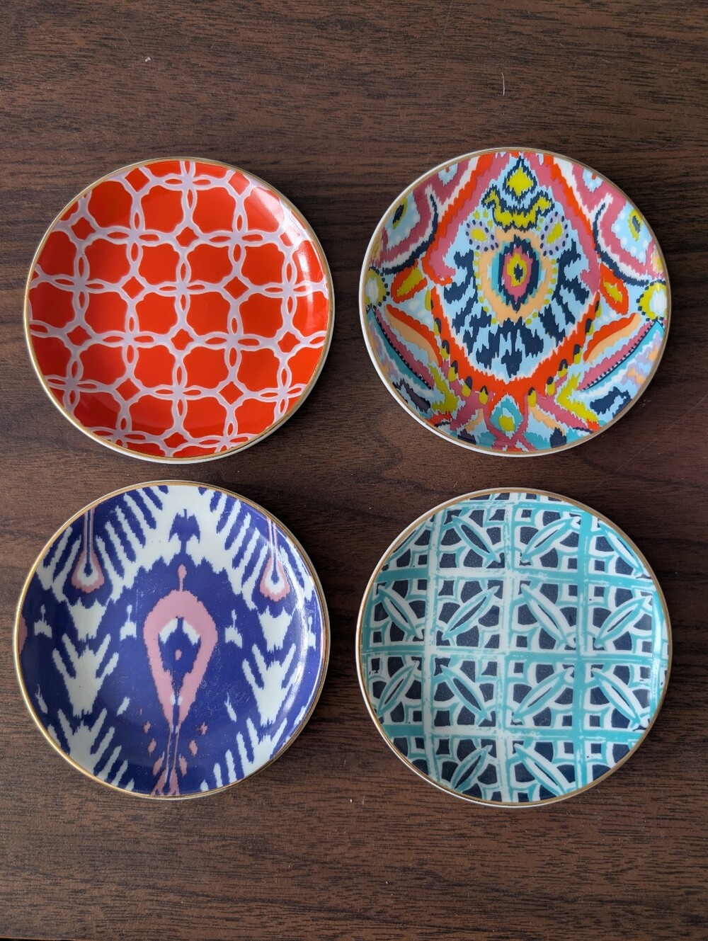 Decorative Coasters, Set Of 4